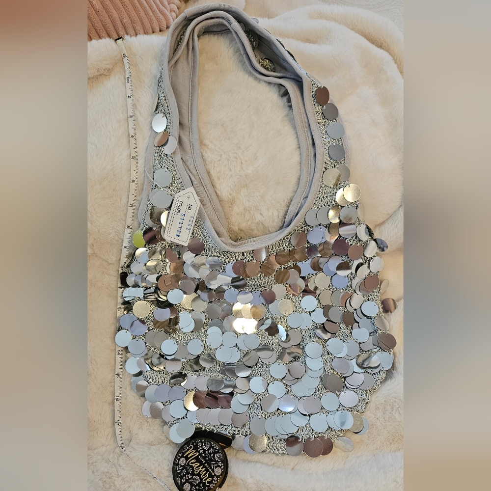 Silver Dot Bag